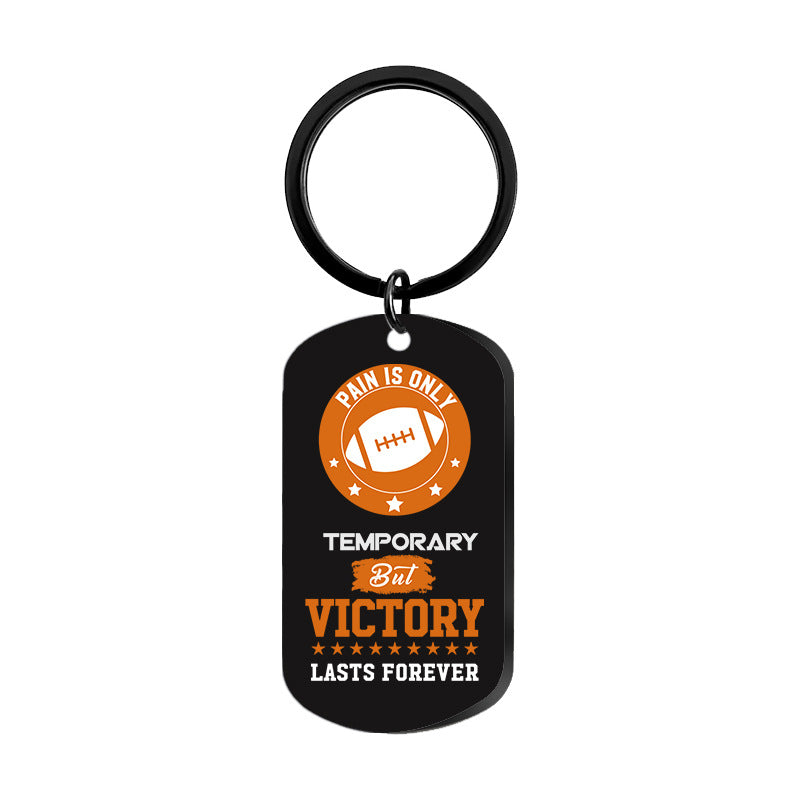 Wholesale Rugby Sports Metal Keychains